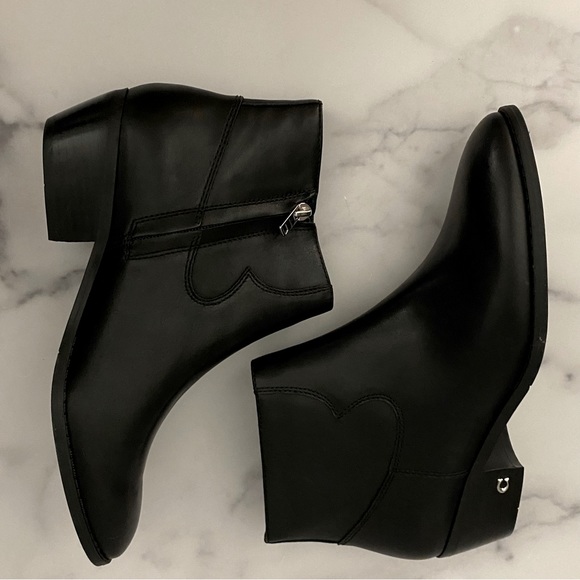 Coach Danni Black Leather Boots Size 9 - Picture 7 of 10